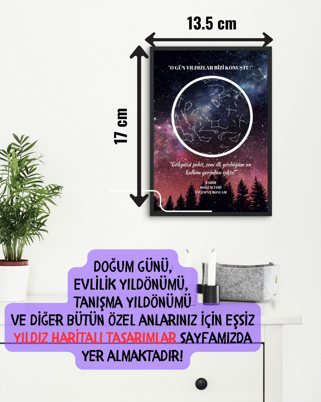 Kozmik Hatıra LED Çerçeve